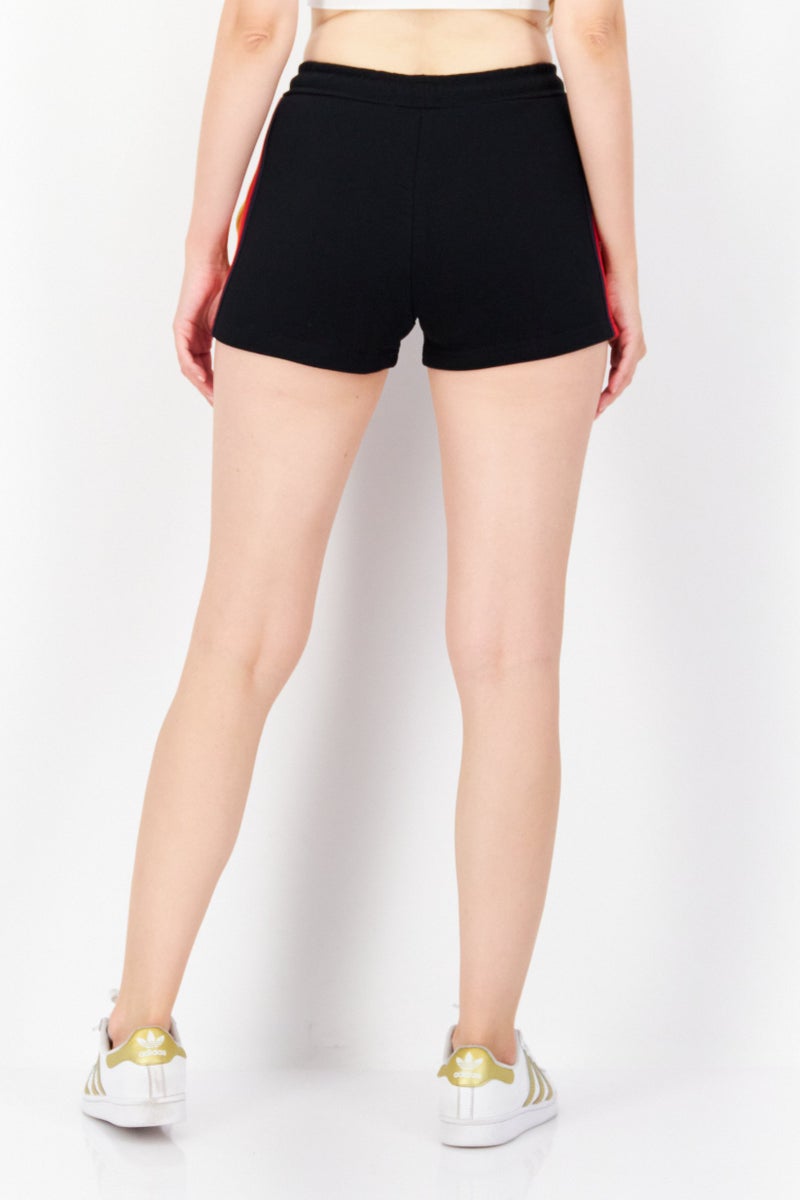 Ocean Pacific Women Embroidered Logo Drawstring Basic Shorts, Black - Image 2